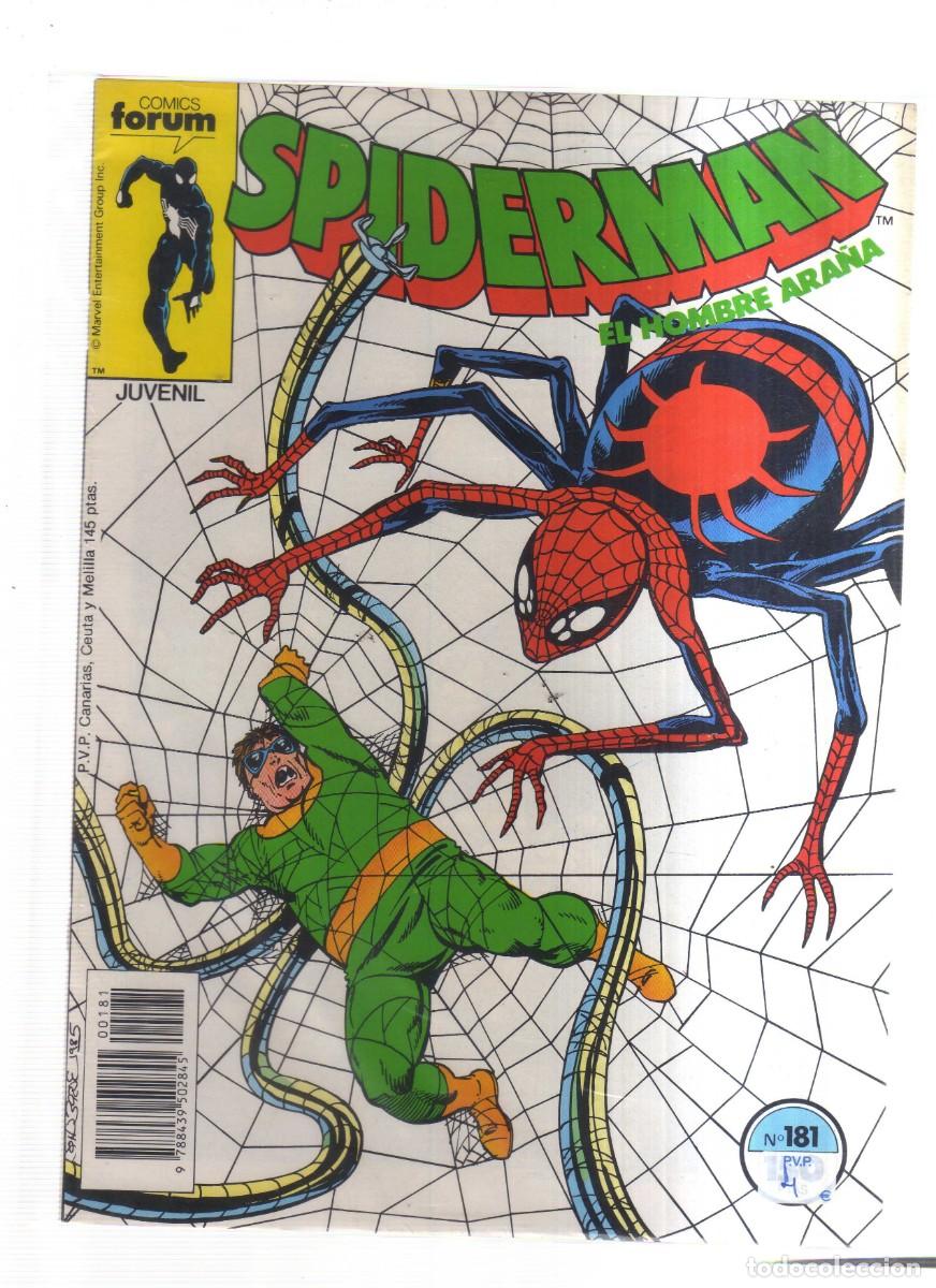Tebeos: SPIDERMAN EL HOMBRE ARA&Ntilde;A FORUM N,181 - Foto 1