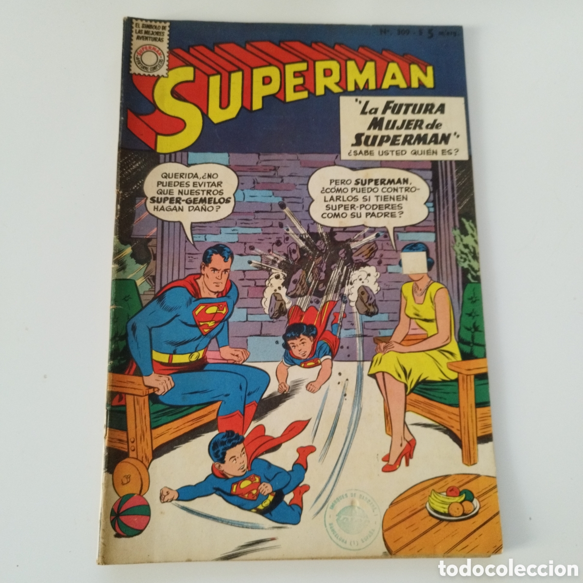 Livros de Banda Desenhada: SUPERMAN / LA FUTURA MUJER DE SUPERMAN / # 309 / ED. HERMINIO MUCHNIK / ARGENTINA / 1959 / MBE