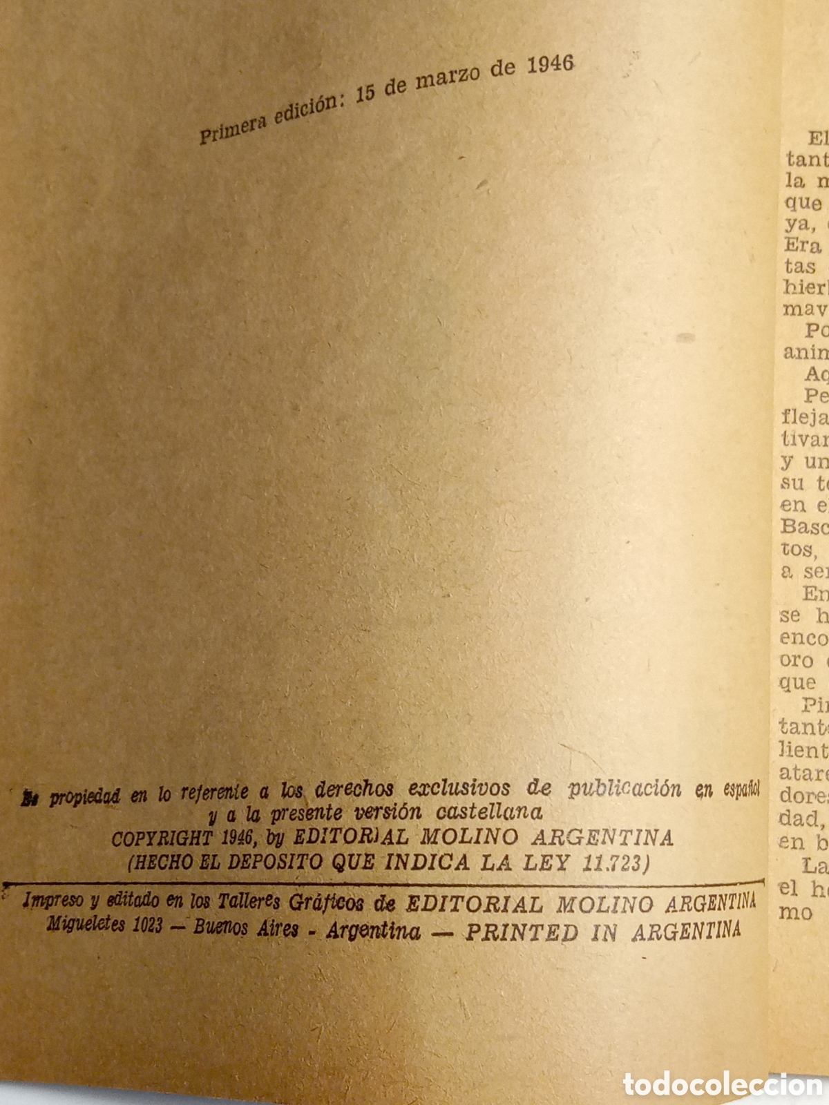 Tebeos: Biblioteca Oro. Editorial Molino n&deg; 276 - Foto 3