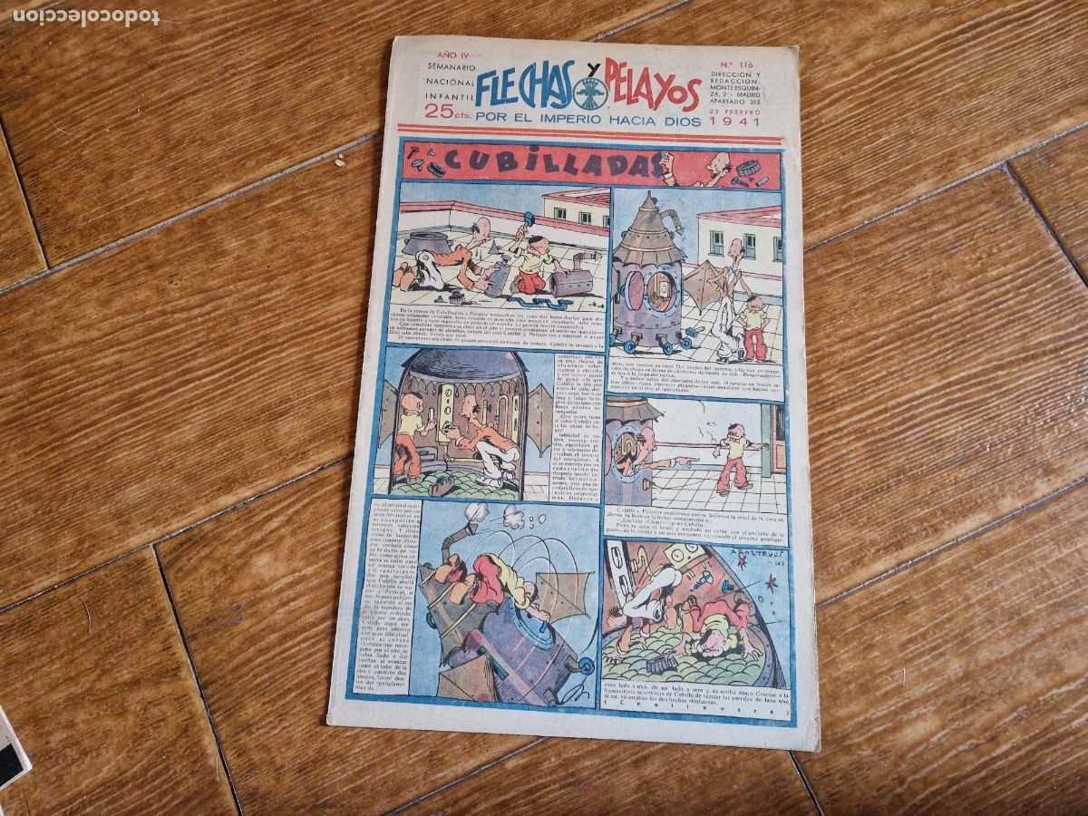 Tebeos: FLECHAS Y PELAYOS N&ordm; 116 FET Y DE LAS JONS - Foto 1
