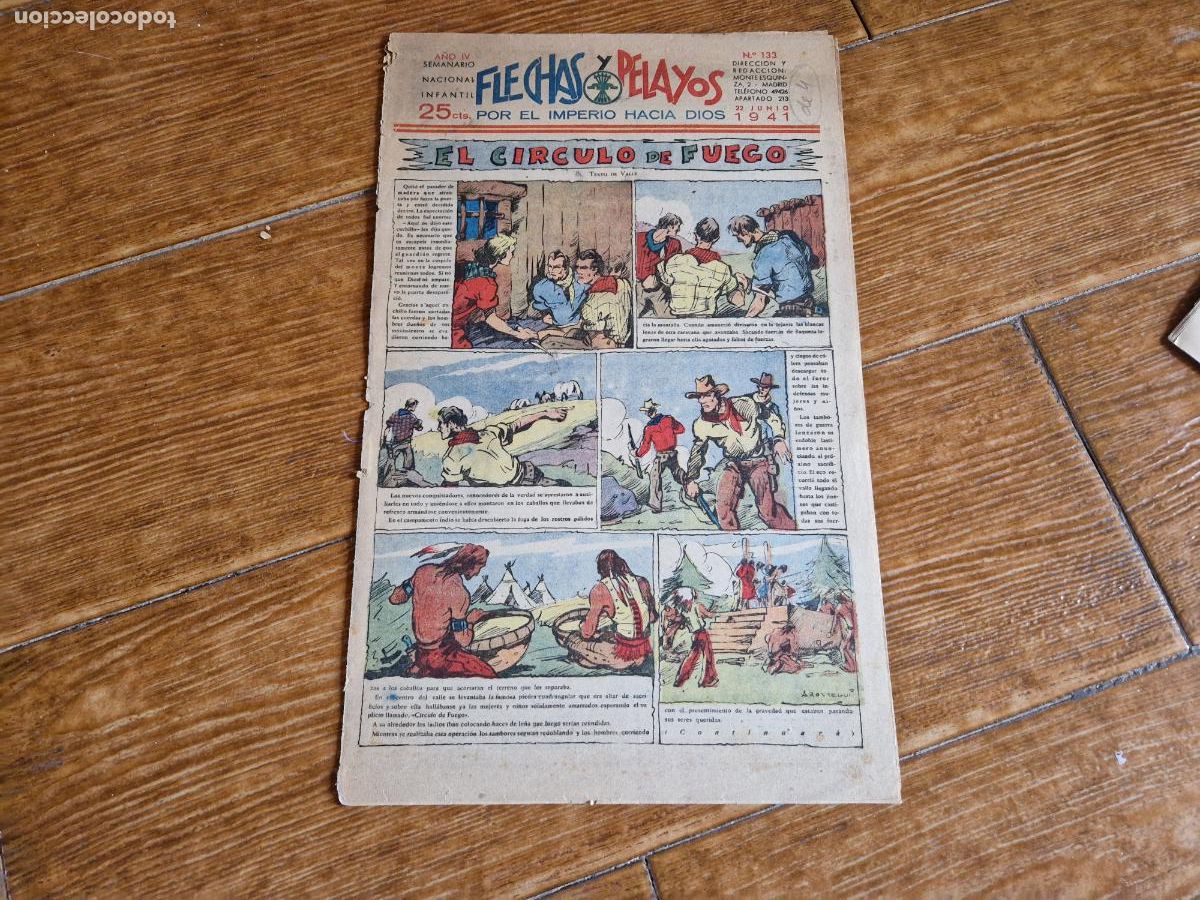 Tebeos: FLECHAS Y PELAYOS N&ordm; 133 FET Y DE LAS JONS - Foto 1