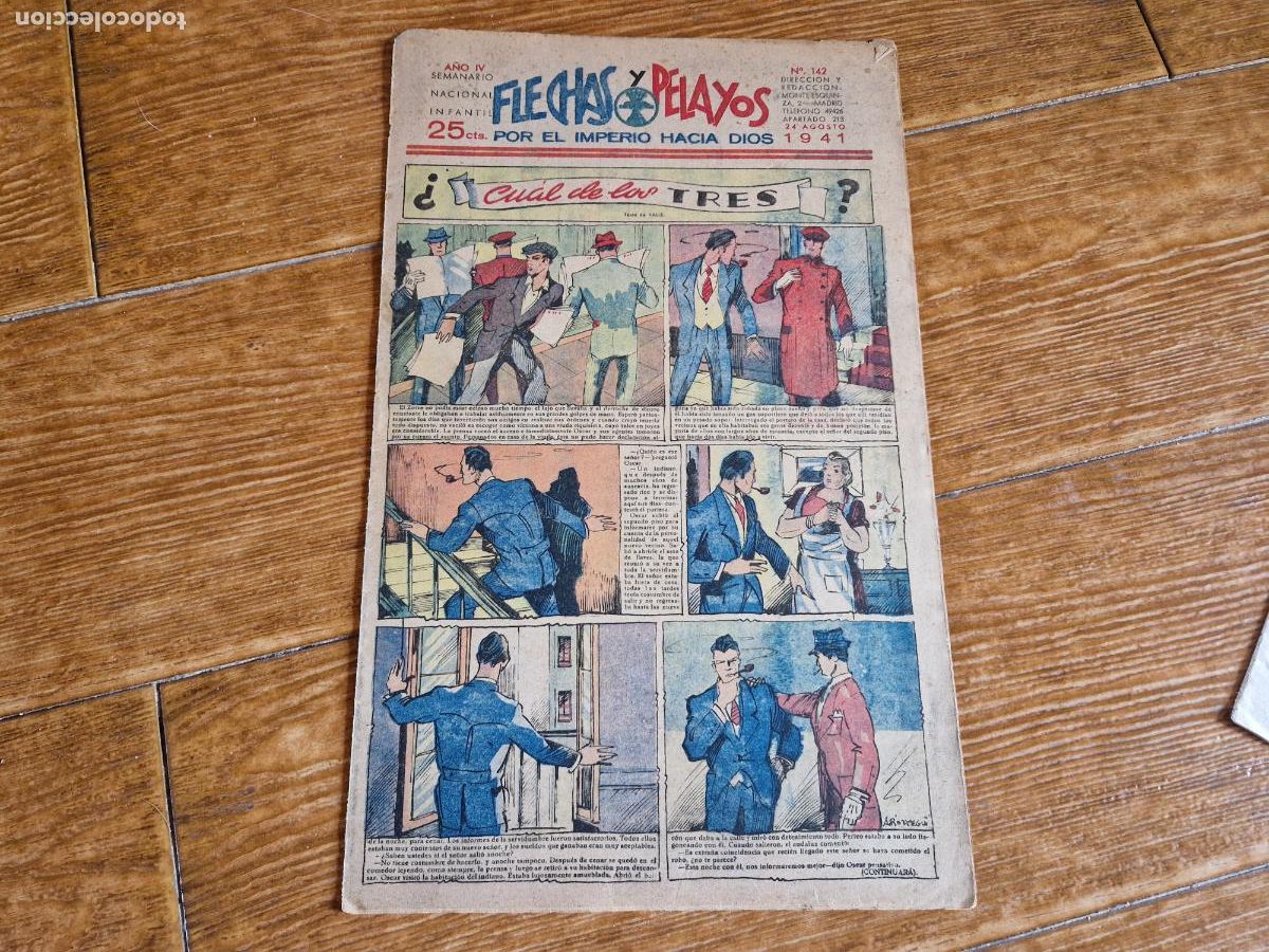 Tebeos: FLECHAS Y PELAYOS N&ordm; 142 FET Y DE LAS JONS - Foto 1