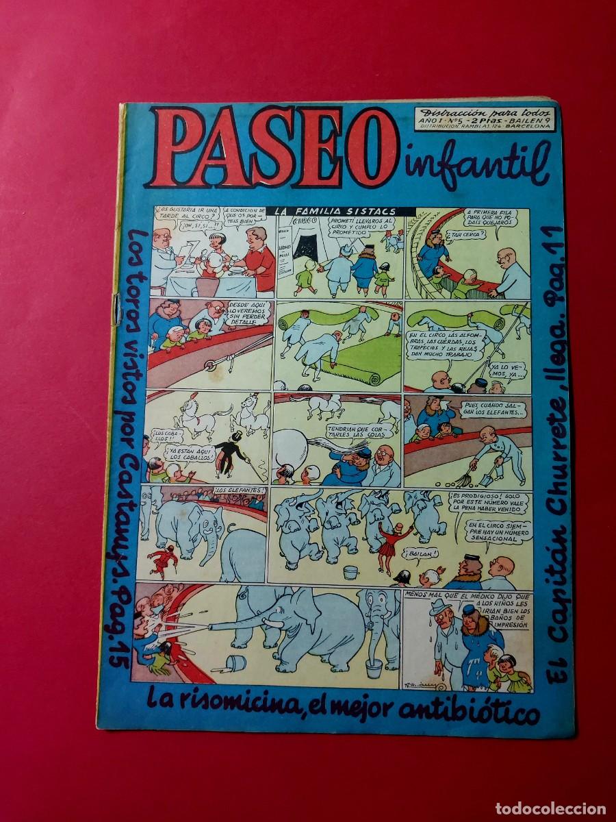 Tebeos: Paseo Infantil N&ordm; 5 Ediciones Generales 1956 - Foto 1