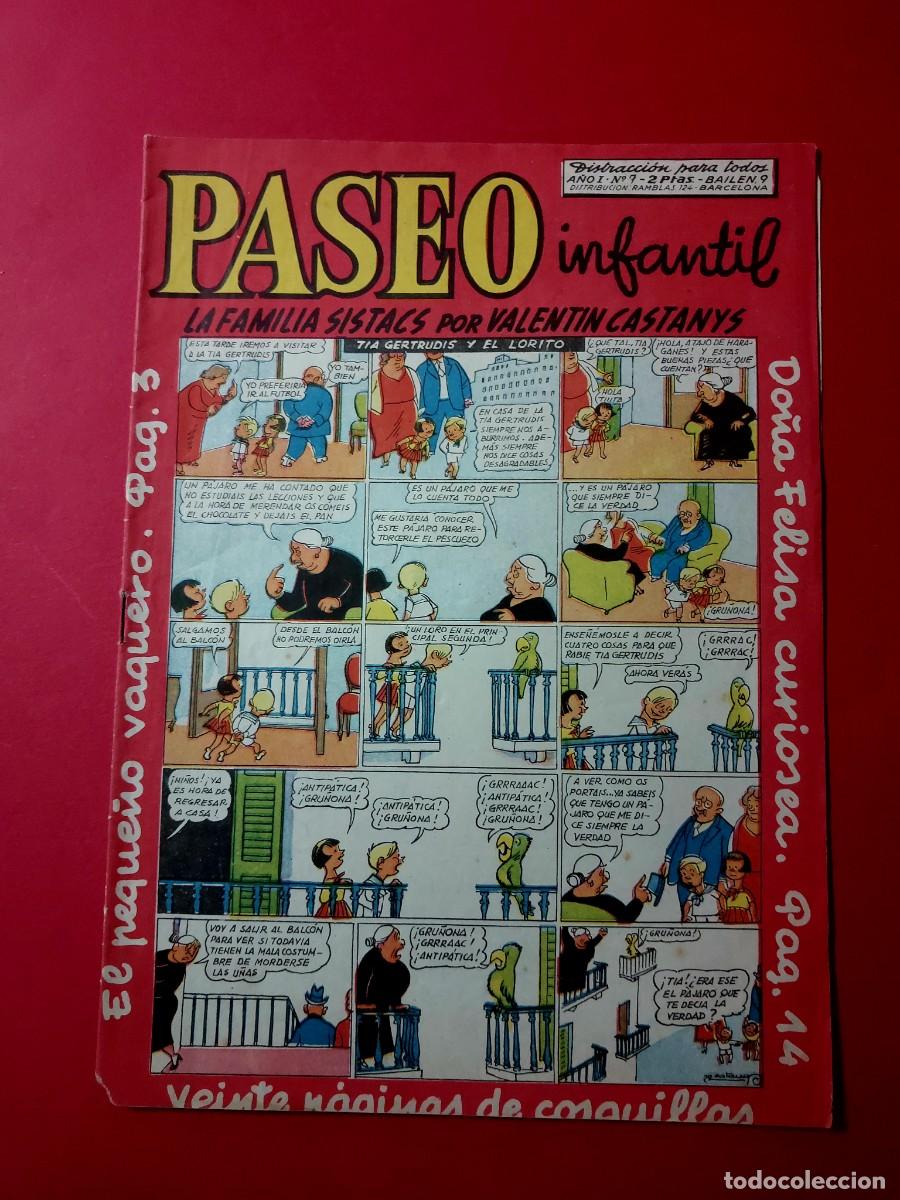 Tebeos: Paseo Infantil N&ordm; 7 Ediciones Generales 1956 - Foto 1
