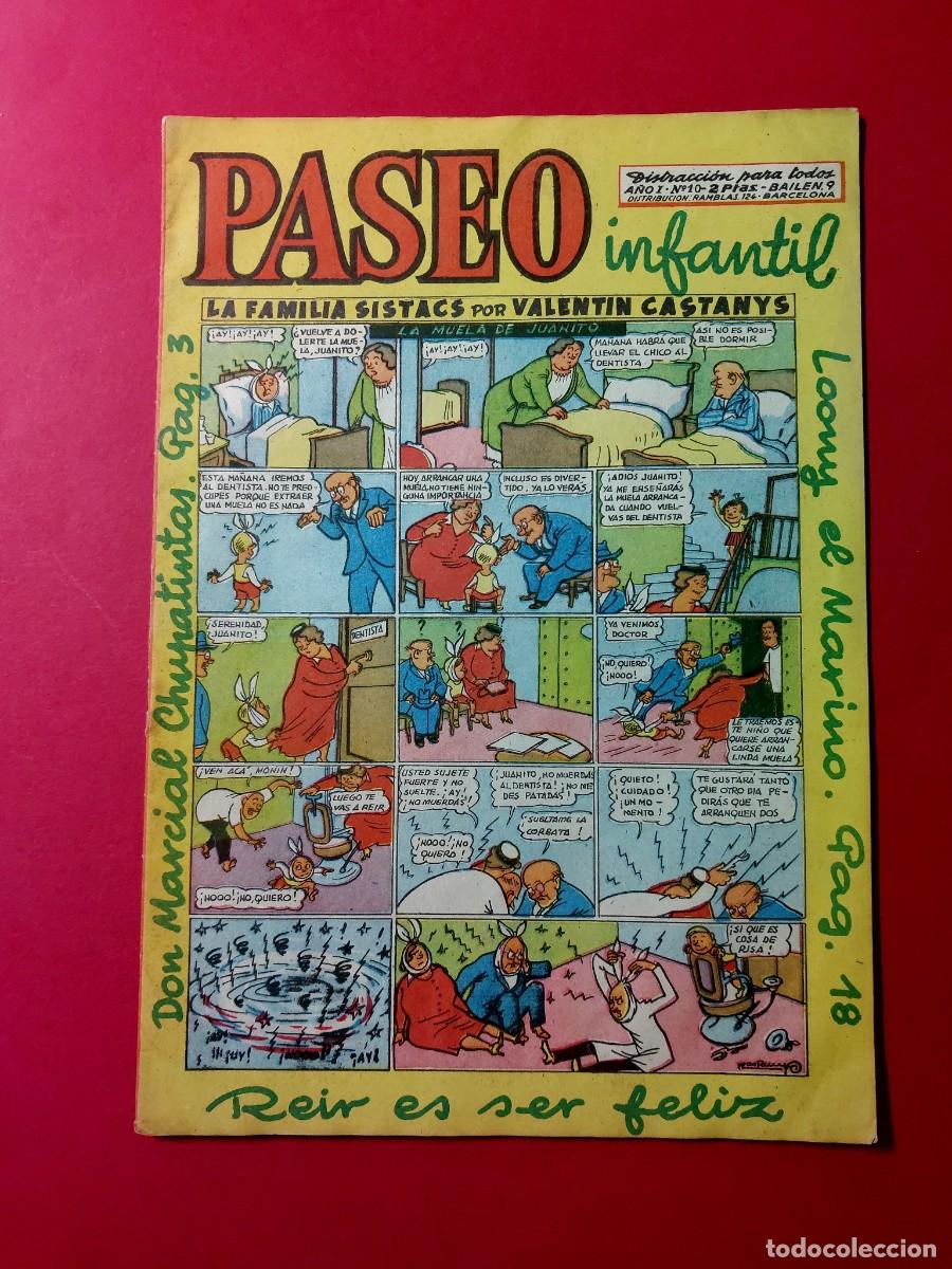 Tebeos: Paseo Infantil N&ordm; 10 Ediciones Generales 1956 - Foto 1