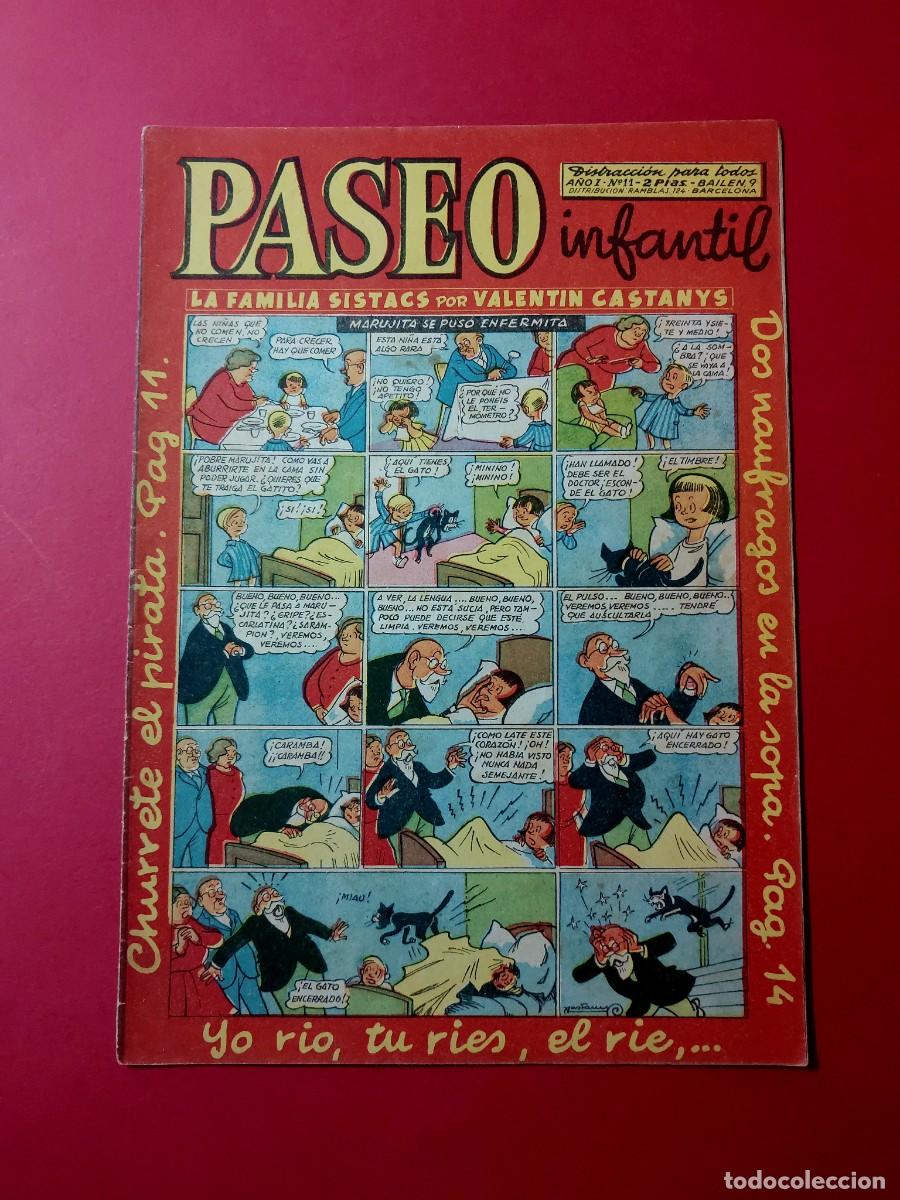 Tebeos: Paseo Infantil N&ordm; 11 Ediciones Generales 1956 - Foto 1
