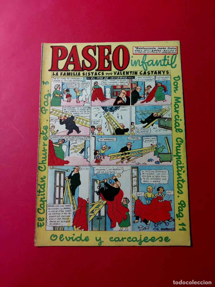 Tebeos: Paseo Infantil N&ordm; 14 Ediciones Generales 1956 - Foto 1