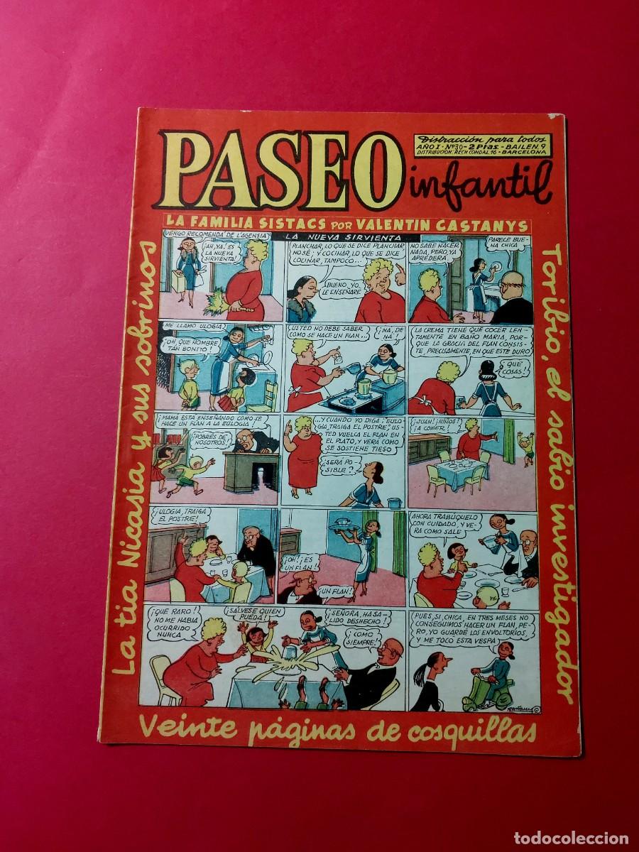 Tebeos: Paseo Infantil N&ordm; 30 Ediciones Generales 1956 - Foto 1