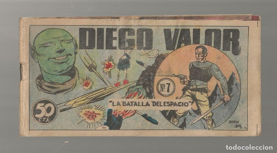 Tebeos: DIEGO VALOR N&ordm; 7 - LA BATALLA DEL ESPACIO (ORIGINAL) - CID 1954 - Foto 1