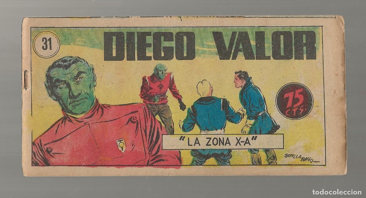 Tebeos: DIEGO VALOR N&ordm; 31 - LA ZONA X-A (ORIGINAL) EDIT. CID 1954 - Foto 1