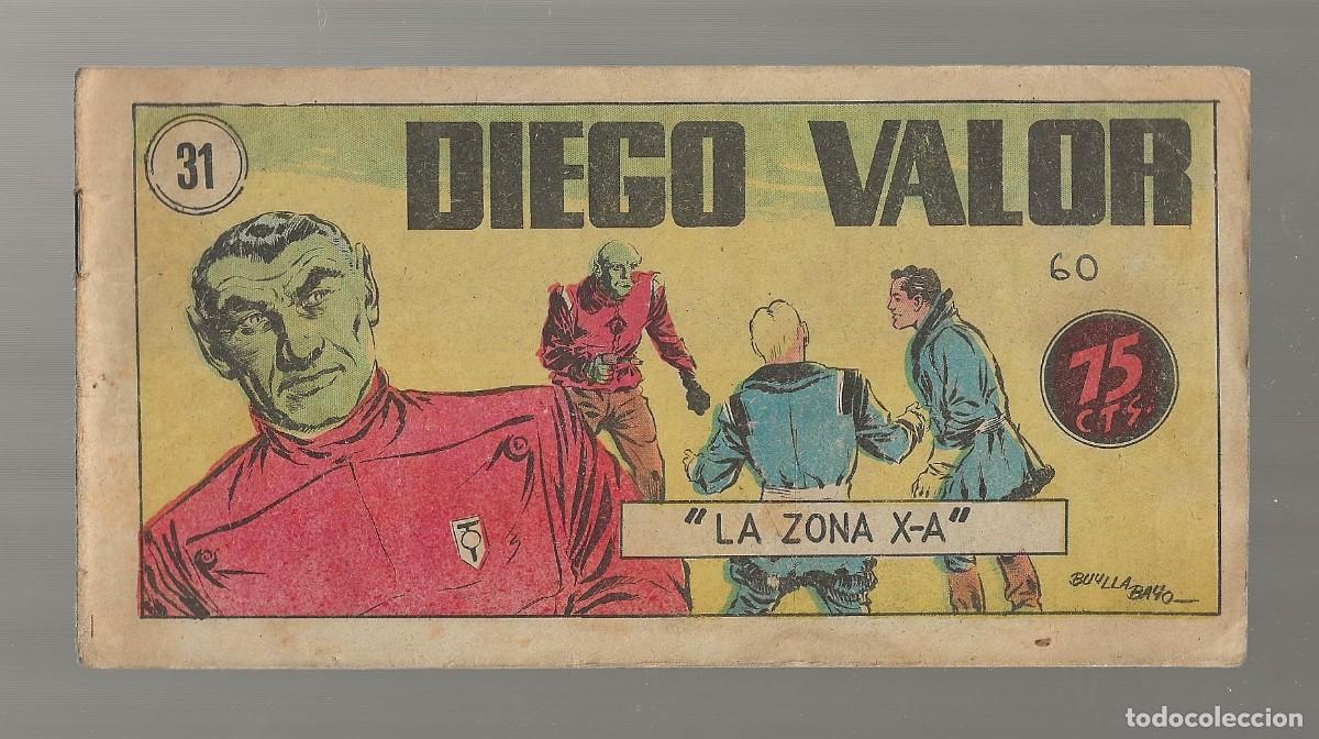 Tebeos: DIEGO VALOR N&ordm; 31 - LA ZONA X-A (ORIGINAL) EDIT. CID 1954 - Foto 1