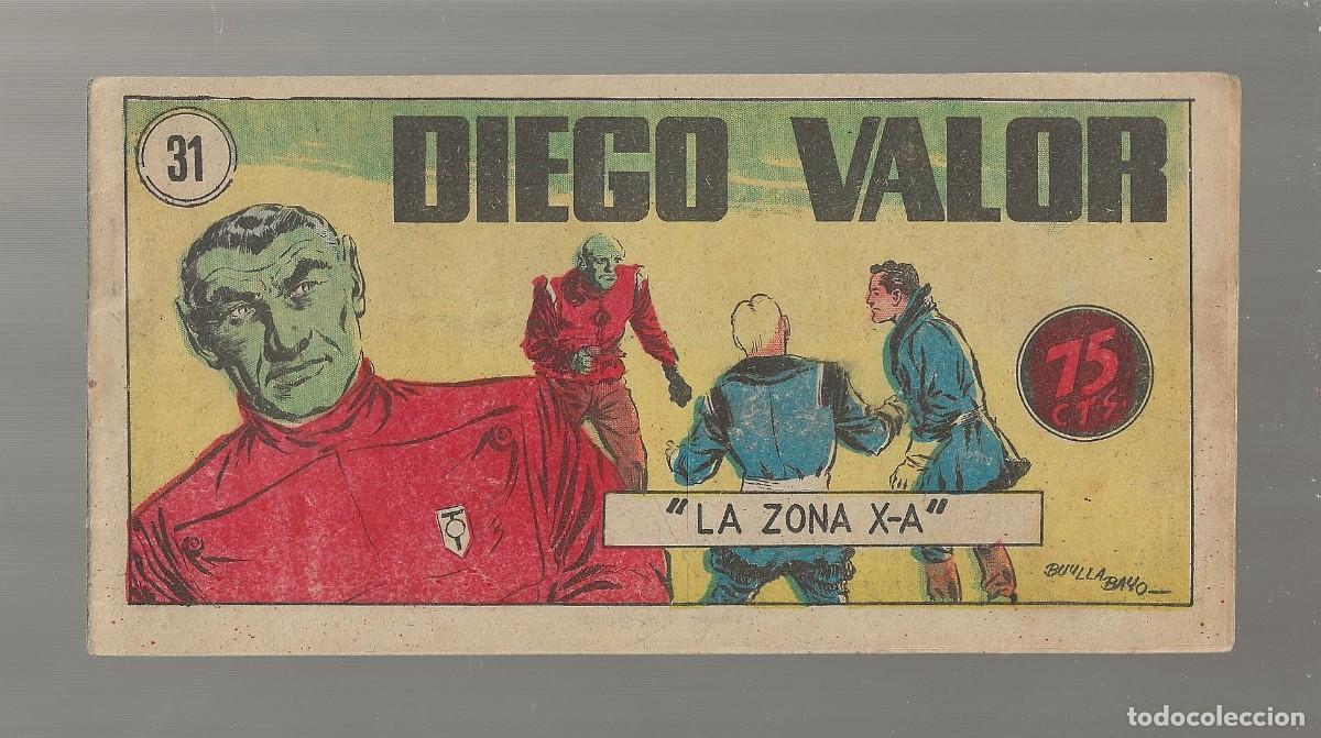 Tebeos: DIEGO VALOR N&ordm; 31 - LA ZONA X-A (ORIGINAL) EDIT. CID 1954 - Foto 1