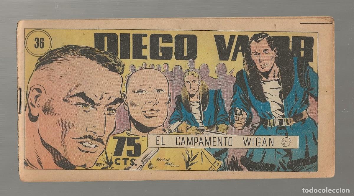 Tebeos: DIEGO VALOR N&ordm; 36 - EL CAMPAMENTO WIGAN (ORIGINAL) EDIT. CID 1954 - Foto 1