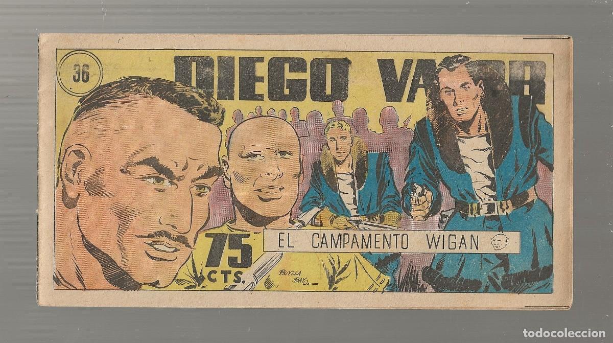Tebeos: DIEGO VALOR N&ordm; 36 - EL CAMPAMENTO WIGAN (ORIGINAL) EDIT. CID 1954 - Foto 1