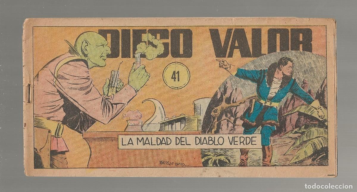 Tebeos: DIEGO VALOR N&ordm; 41 - LA MALDAD DEL DIABLO VERDE (ORIGINAL) EDIT. CID 1954 - Foto 1