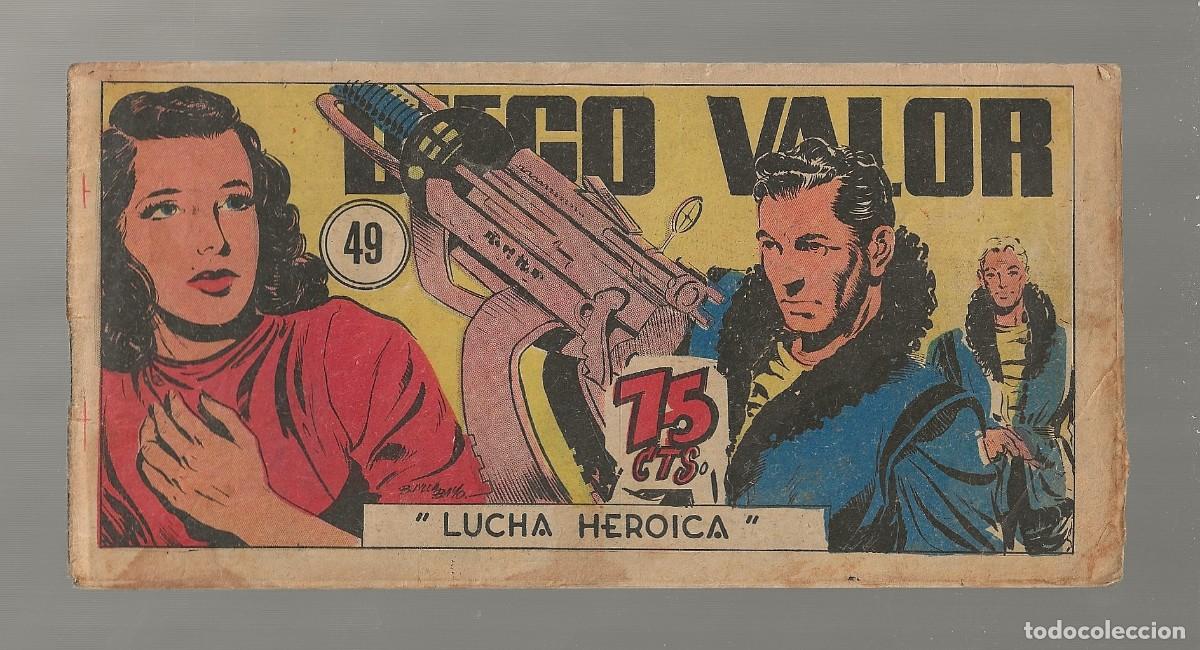 Tebeos: DIEGO VALOR N&ordm; 49 - LUCHA HERO&Iacute;CA (ORIGINAL) EDIT. CID 1954 - Foto 1