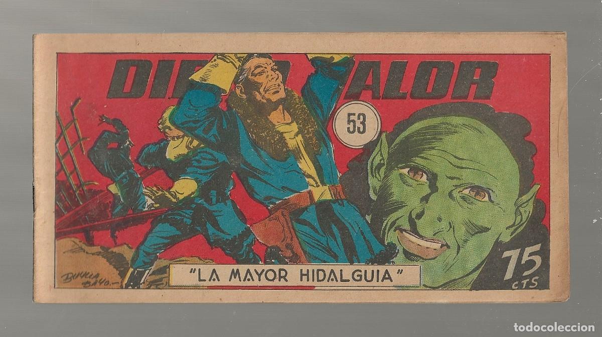 Tebeos: DIEGO VALOR N&ordm; 53 - LA MAYOR HIDALGU&Iacute;A (ORIGINAL) EDIT. CID 1954 - Foto 1