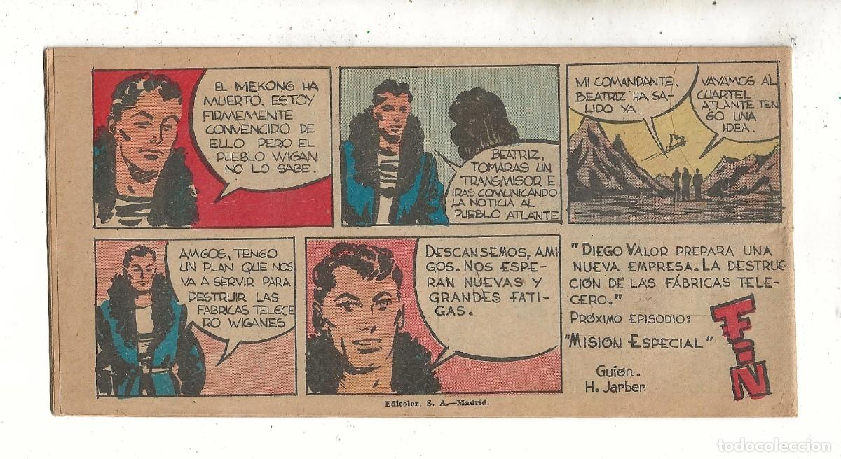Tebeos: DIEGO VALOR N&ordm; 54 - LA VUELTA DE LOS H&Eacute;ROES (ORIGINAL) EDIT. CID 1954 - Foto 2