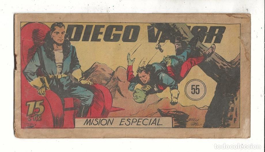 Tebeos: DIEGO VALOR N&ordm; 55 - MISI&Oacute;N ESPECIAL (ORIGINAL) EDIT. CID 1954 - Foto 1