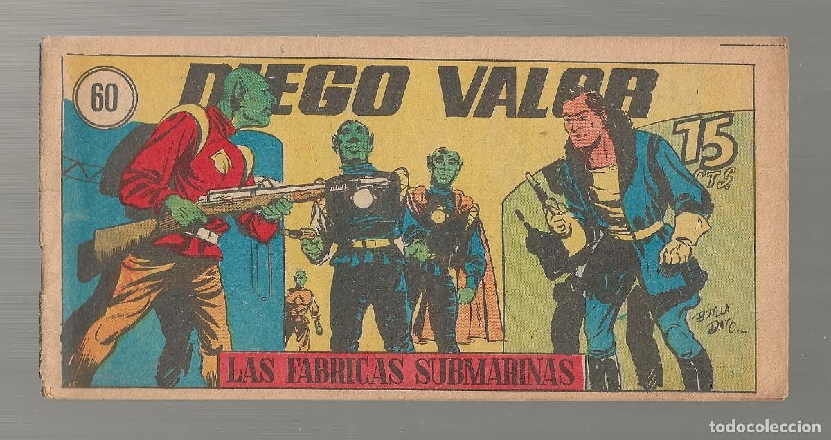 Tebeos: DIEGO VALOR N&ordm; 60 - LAS F&Aacute;BRICAS SUBMARINAS (ORIGINAL) EDIT. CID 1954 - Foto 1