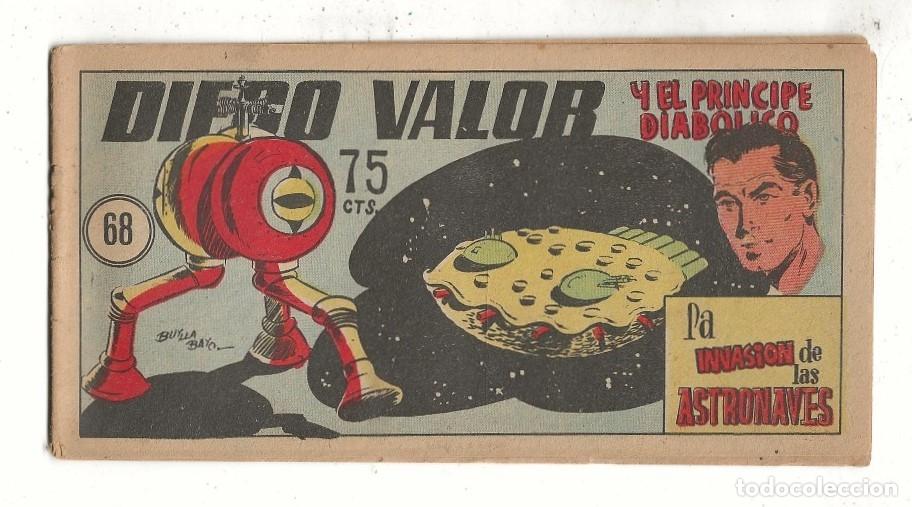 Tebeos: DIEGO VALOR N&ordm; 68 - LA INVASI&Oacute;N DE LAS ASTRONAVES (ORIGINAL) EDIT. CID 1954 - Foto 1