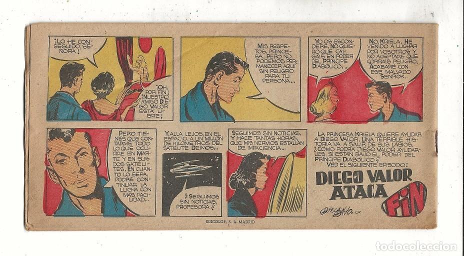 Tebeos: DIEGO VALOR N&ordm; 71 - LA PRINCESA KRIELA (ORIGINAL) EDIT. CID 1954 - Foto 2
