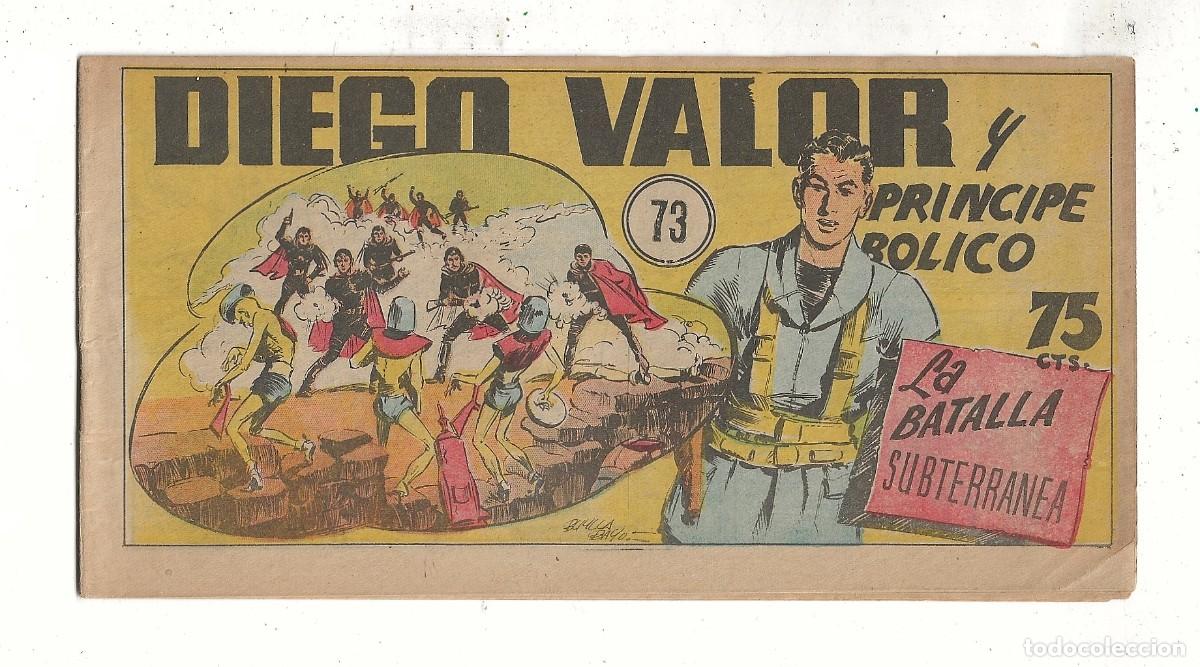 Tebeos: DIEGO VALOR N&ordm; 73 - LA BATALLA SUBTERRANEA (ORIGINAL) EDIT. CID 1954 - Foto 1