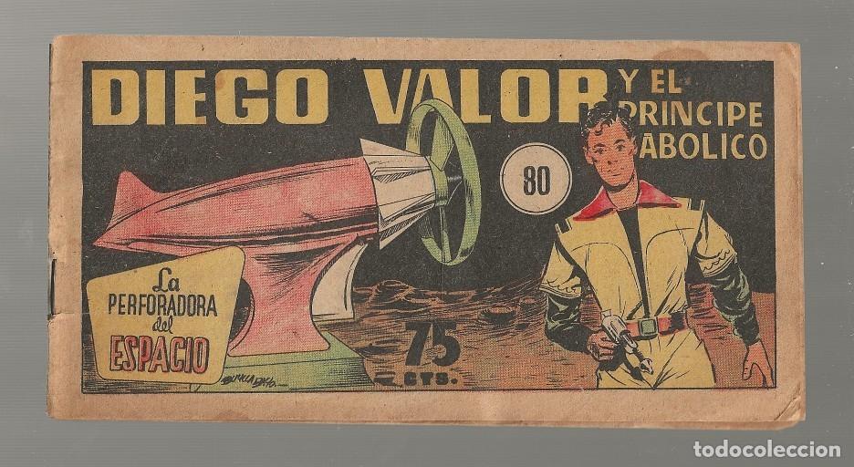 Tebeos: DIEGO VALOR N&ordm; 80 - LA PERFORADORA DEL ESAPCIO (ORIGINAL) EDIT. CID 1954 - Foto 1