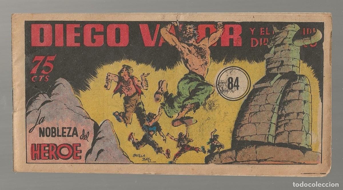 Tebeos: DIEGO VALOR N&ordm; 84 - LA NOBLEZA DEL H&Eacute;ROE (ORIGINAL) EDIT. CID 1954 - Foto 1