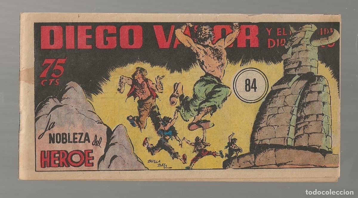 Tebeos: DIEGO VALOR N&ordm; 84 - LA NOBLEZA DEL H&Eacute;ROE (ORIGINAL) EDIT. CID 1954 - Foto 1