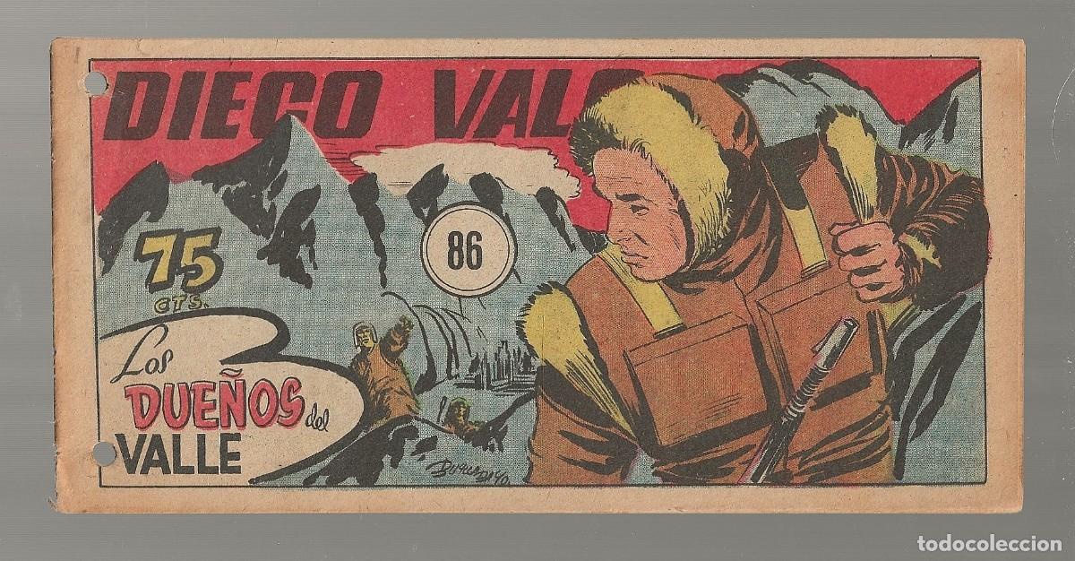 Tebeos: DIEGO VALOR N&ordm; 86 - LOS DUE&Ntilde;OS DEL VALLE (ORIGINAL) EDIT. CID 1954 - Foto 1