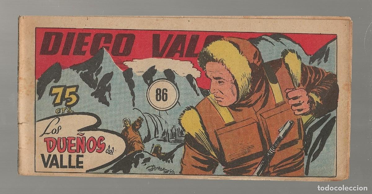 Tebeos: DIEGO VALOR N&ordm; 86 - LOS DUE&Ntilde;OS DEL VALLE (ORIGINAL) EDIT. CID 1954 - Foto 1