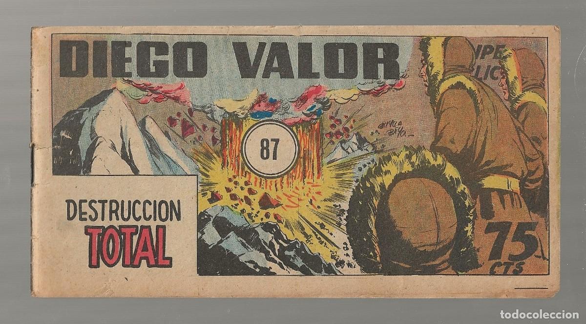 Tebeos: DIEGO VALOR N&ordm; 87 - DESTRUCCI&Oacute;N TOTAL (ORIGINAL) EDIT. CID 1954 - Foto 1