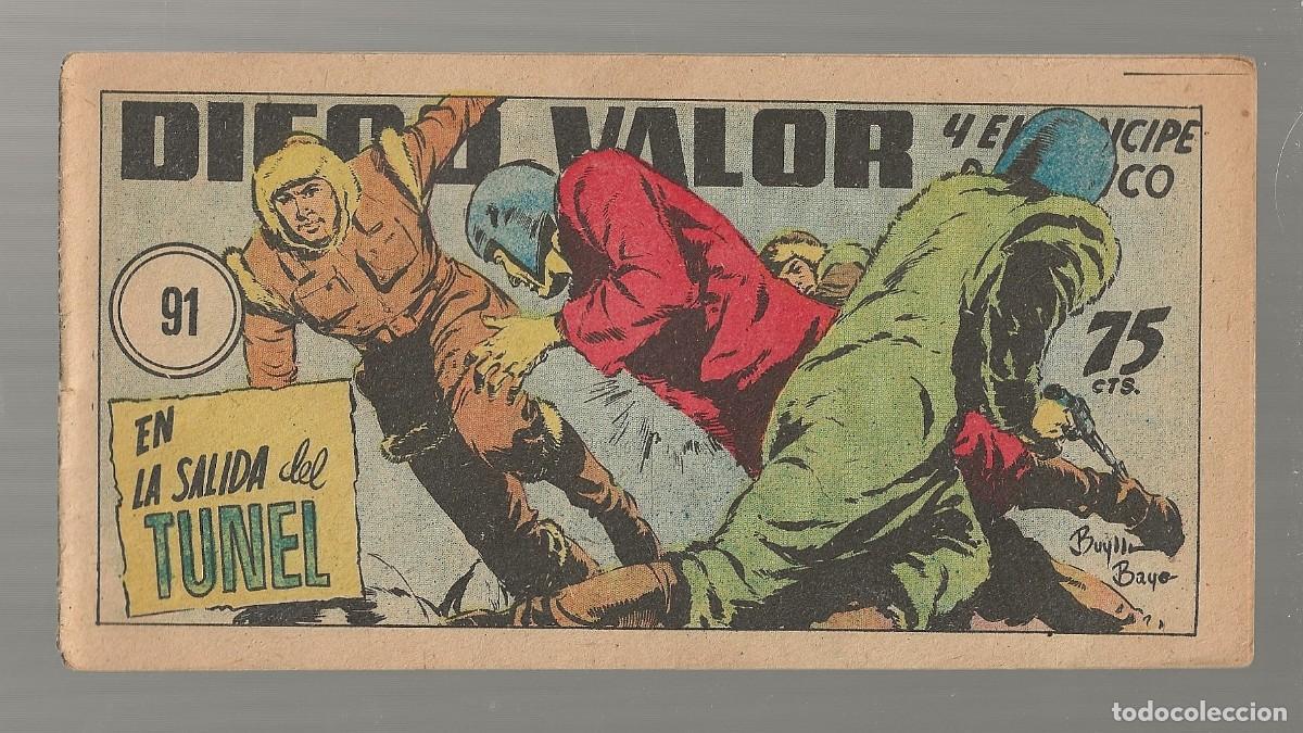 Tebeos: DIEGO VALOR N&ordm; 91 - EN LA SALIDA DEL T&Uacute;NEL (ORIGINAL) EDIT. CID 1954 - Foto 1