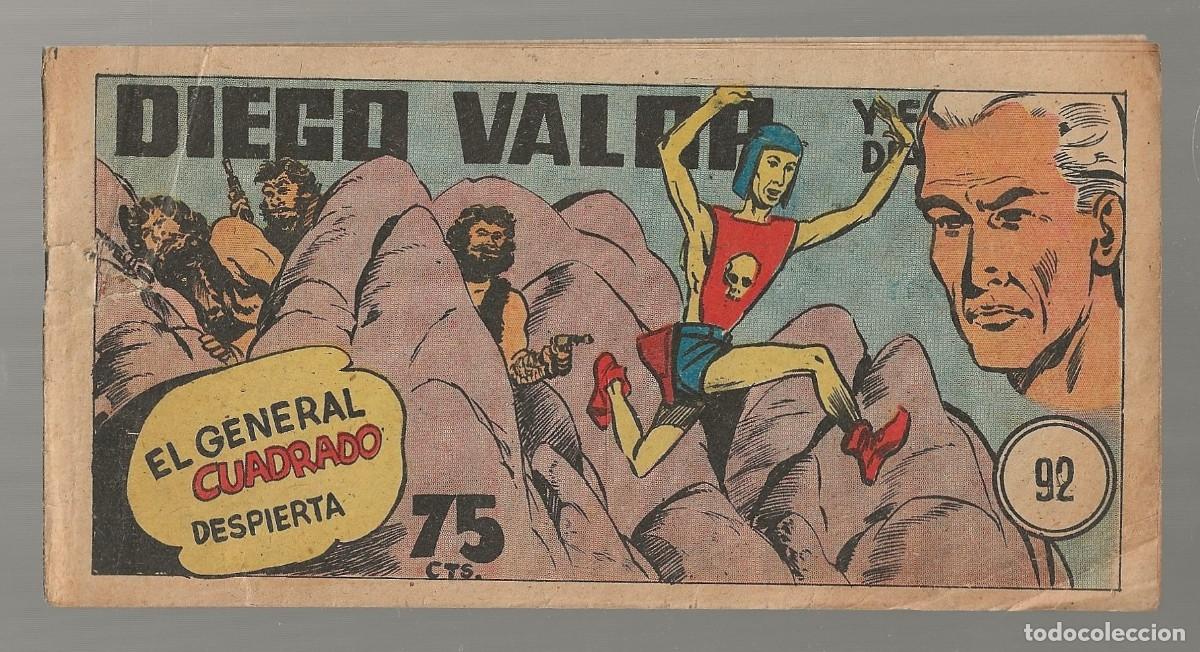 Tebeos: DIEGO VALOR N&ordm; 92 - EL GENERAL CUADRADO DESPIERTA (ORIGINAL) EDIT. CID 1954 - Foto 1