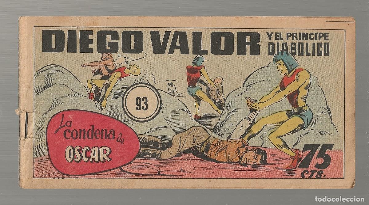 Tebeos: DIEGO VALOR N&ordm; 93 - LA CONDENA DE OSCAR (ORIGINAL) EDIT. CID 1954 - Foto 1
