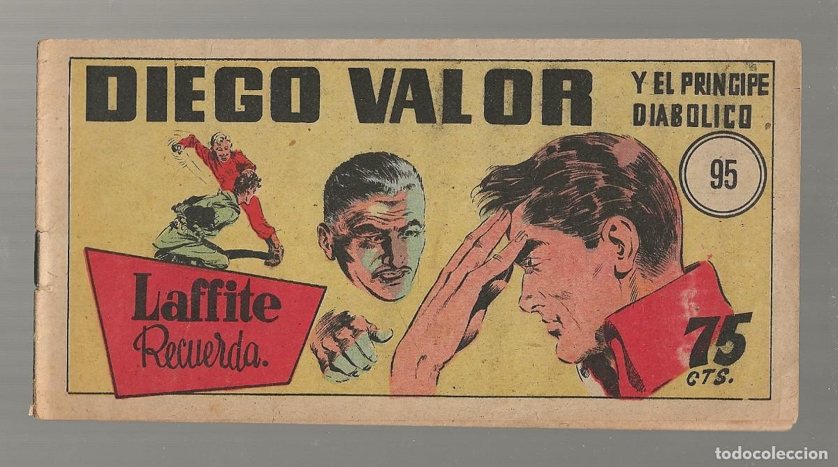 Tebeos: DIEGO VALOR N&ordm; 95 - LAFFITE RECUERDA (ORIGINAL) EDIT. CID 1954 - Foto 1