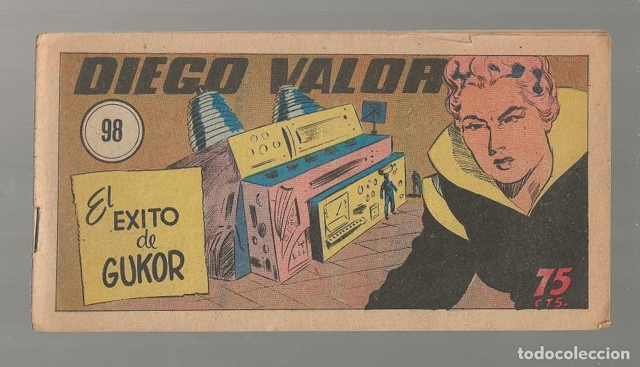 Tebeos: DIEGO VALOR N&ordm; 98 - EL &Eacute;XITO DE GUKOR (ORIGINAL) EDIT. CID 1954 - Foto 1
