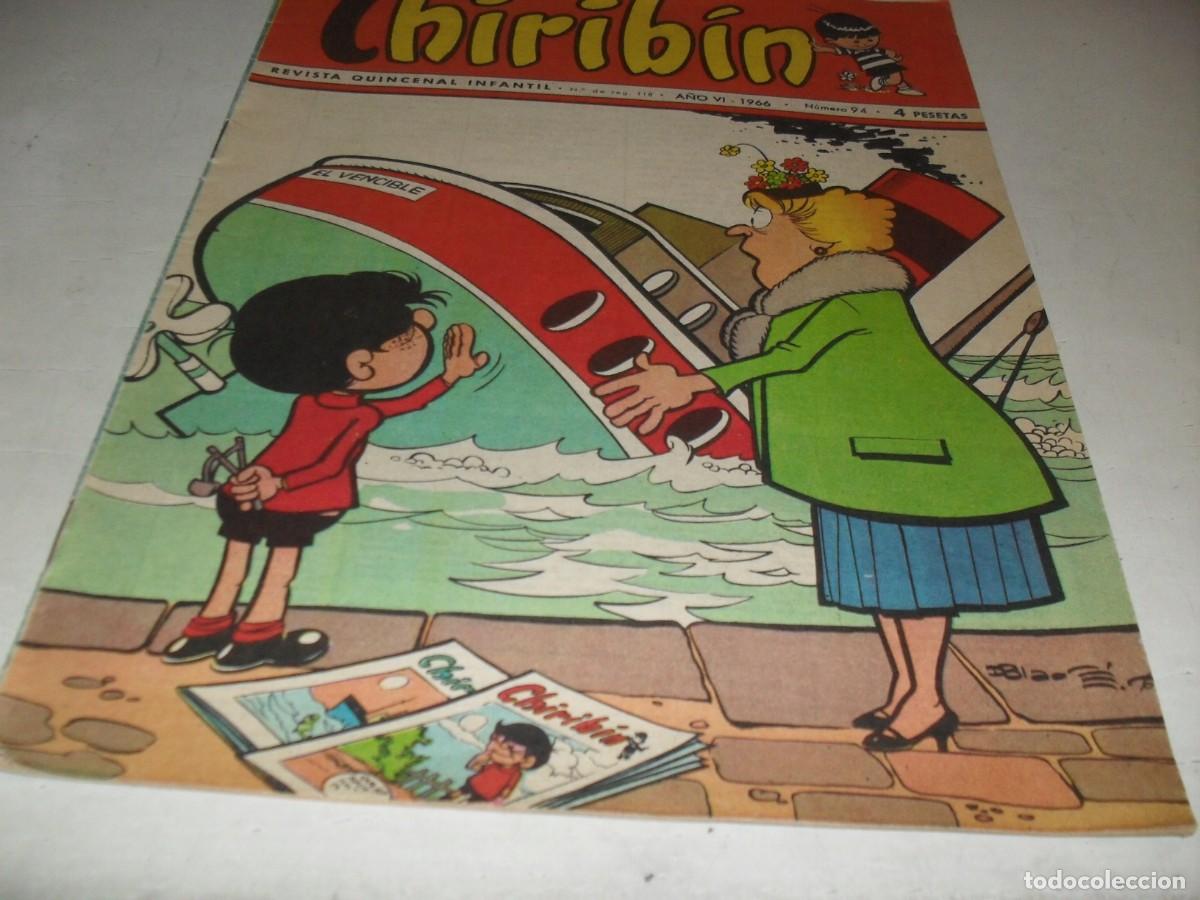 Comics: CHIRIBIN N&ordm; 94,CON HISTORIETA LAS 3 TACHUELAS,(DE 139).DON BOSCO,1961,TEBEO DIFICIL.
