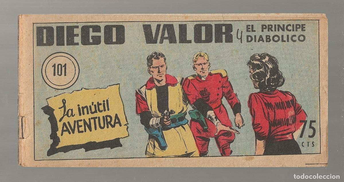 Tebeos: DIEGO VALOR N&ordm; 101 - LA IN&Uacute;TIL AVENTURA (ORIGINAL) EDIT. CID 1954 - Foto 1