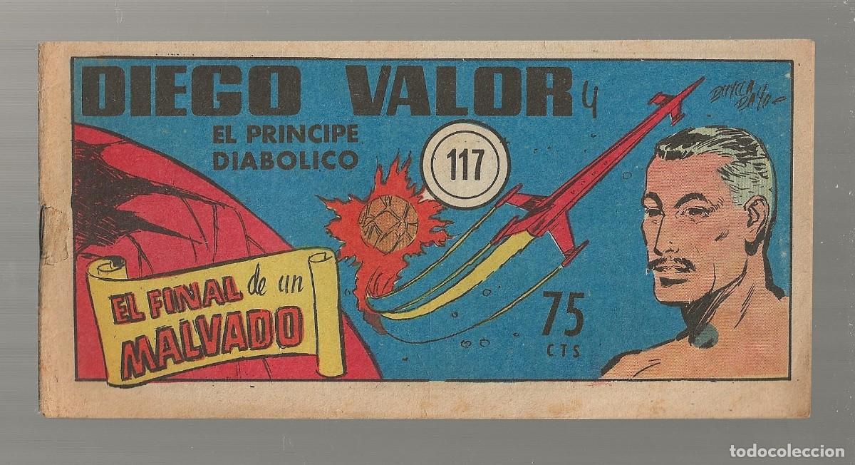 Tebeos: DIEGO VALOR N&ordm; 117 - EL FINAL DE UN MALVADO (ORIGINAL) EDIT. CID 1954 - Foto 1
