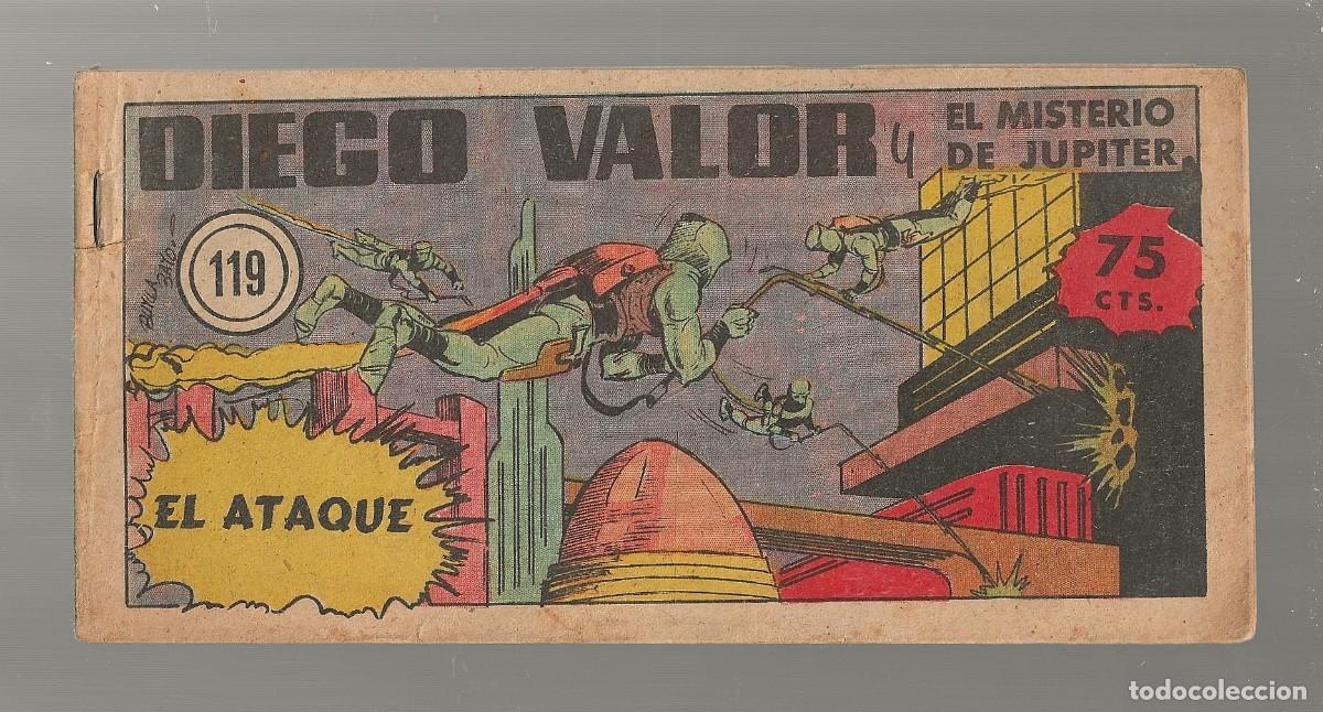 Tebeos: DIEGO VALOR N&ordm; 119 - EL ATAQUE (ORIGINAL) EDIT. CID 1954 - Foto 1