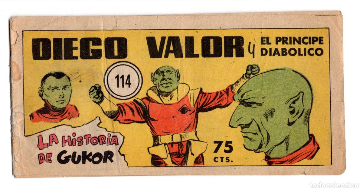 Tebeos: DIEGO VALOR NUMERO 114. LA HISTORIA DE GUKOR. - Foto 1
