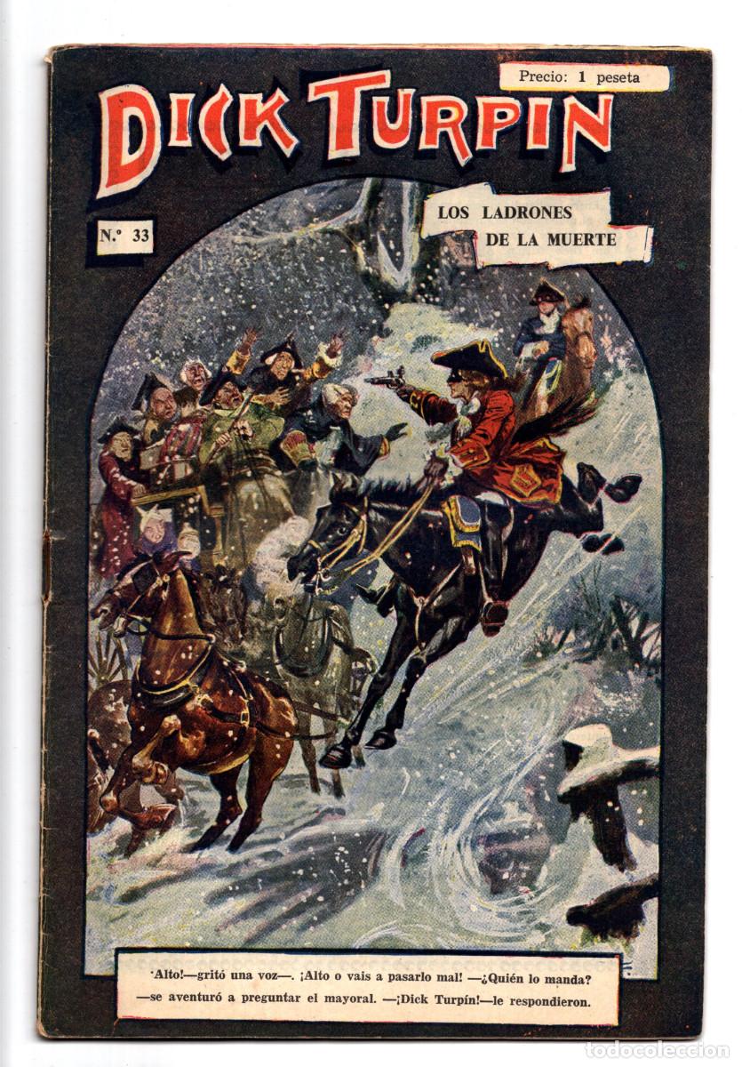 Tebeos: DICK TURPIN, N&ordm; 33. LOS LADRONES DE LA MUERTE. - Foto 1