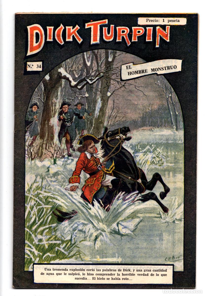 Tebeos: DICK TURPIN, N&ordm; 34. EL HOMBRE MONSTRUO. - Foto 1