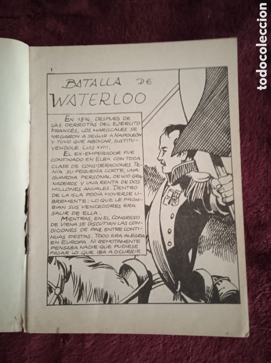 Tebeos: BATALLAS DECISIVAS. - WATERLOO -ED. EDICIONES GALAOR. - Foto 2
