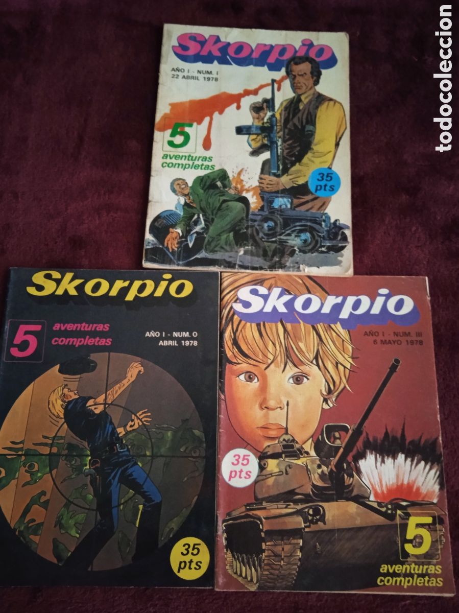 Tebeos: SKORPIO. -LOTE 3 EJEMPLARES - AVENTURAS COMPLETAS - Foto 1