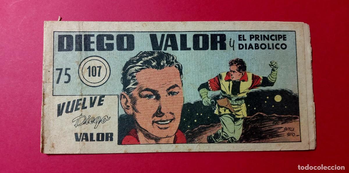 Tebeos: Diego Valor N&ordm; 107 Ediciones Cid 1954 - Foto 1
