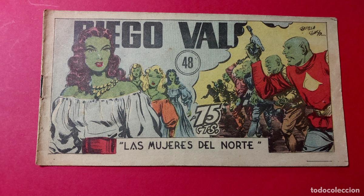 Tebeos: Diego Valor N&ordm; 48 Ediciones Cid 1954 - Foto 1
