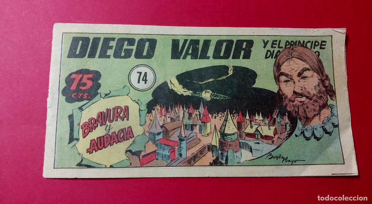 Tebeos: Diego Valor N&ordm; 74 Ediciones Cid 1954 - Foto 1